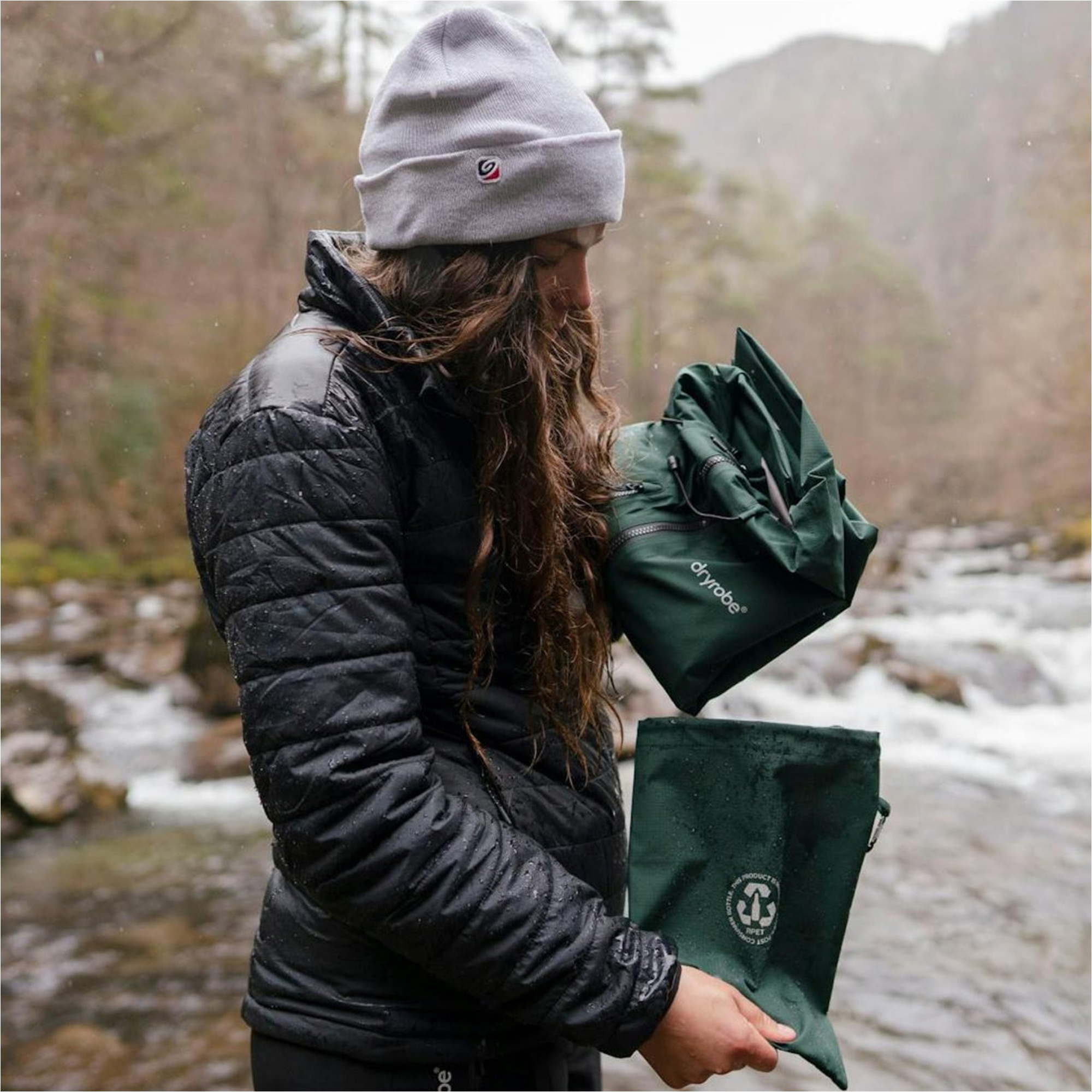 2026 Dryrobe Waterproof Change Robe / Poncho DRWCRP - Dark Green